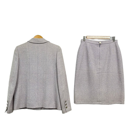 Chanel Skirt Suit Light Purple White — view 2