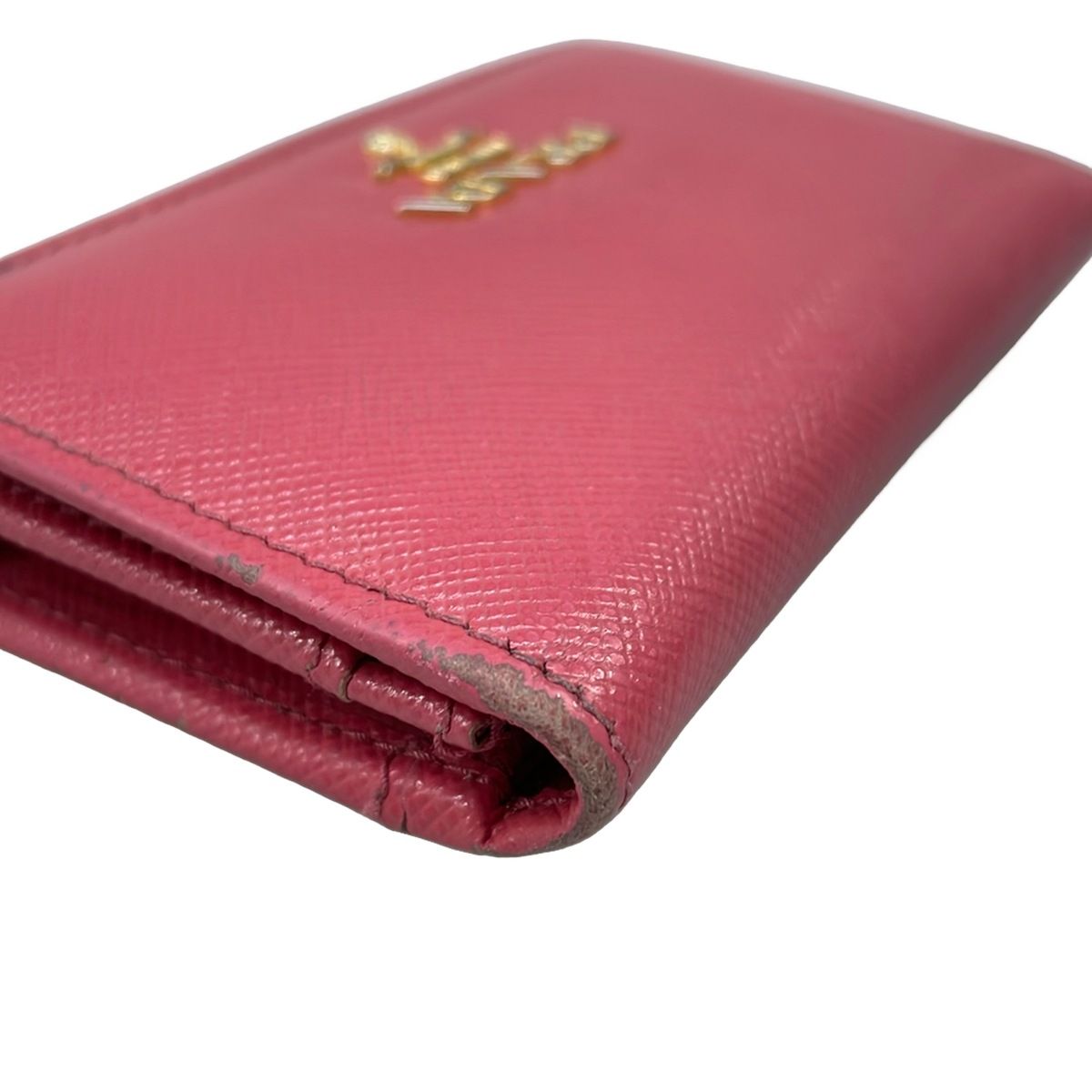 Prada Business Card Holder Pink Leather — view 8
