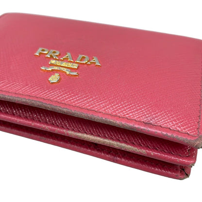 Prada Business Card Holder Pink Leather — view 6
