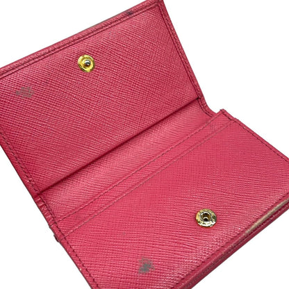Prada Business Card Holder Pink Leather — view 3