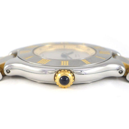 Cartier Watch Must 21 Vantian Sunray Silver Dial Roman Index SS Quartz Analog — view 2