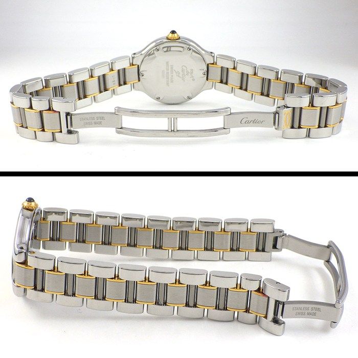 Cartier Watch Must 21 Vantian Sunray Silver Dial Roman Index SS Quartz Analog — view 3