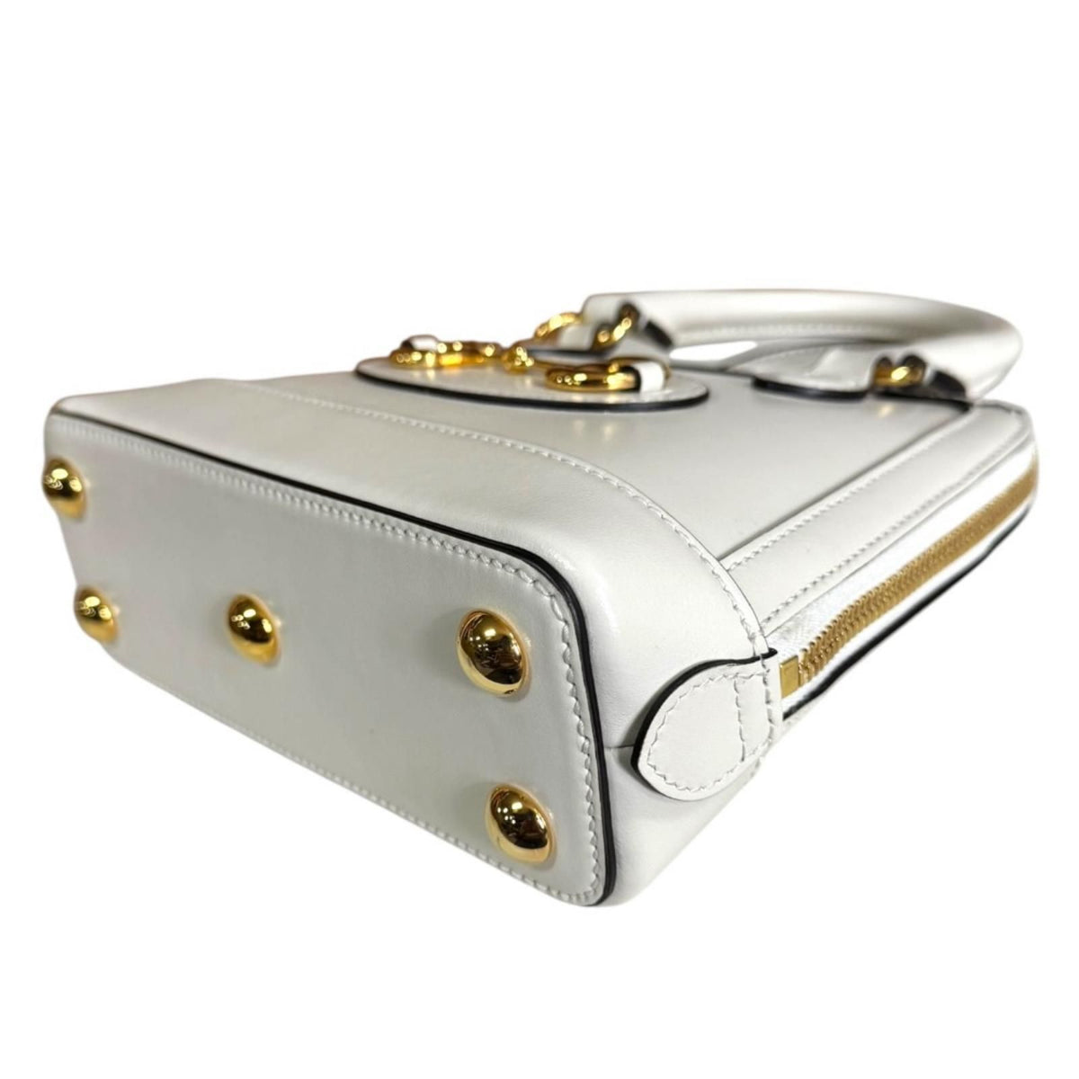 Gucci Horsebit 1955 Shoulder Bag Leather White — view 5