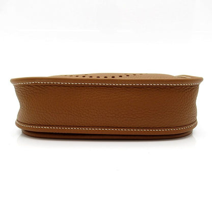 Hermes Evelyne 23 Taurillon Clemence Shoulder Bag Gold — view 5