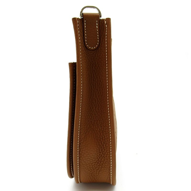 Hermes Evelyne 23 Taurillon Clemence Shoulder Bag Gold — view 4