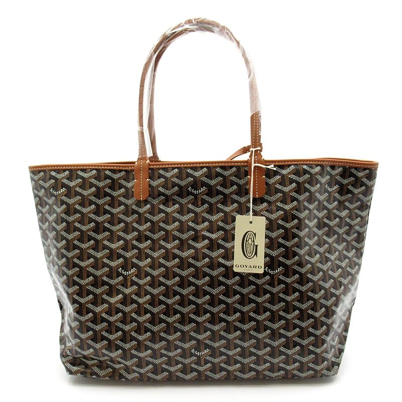 Goyard Saint Louis PM Leather Tote Brown — view 4