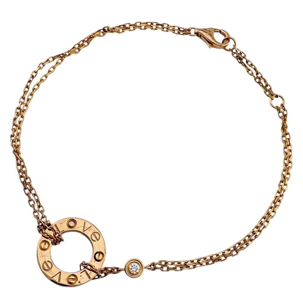 Cartier Lovesa Kuru Bracelet 18K Gold 18K Pink Diamond