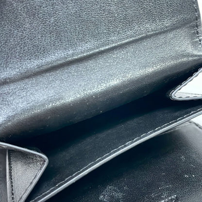 Celine Trifold Wallet Small Flap Triomphe Black Leather — view 4