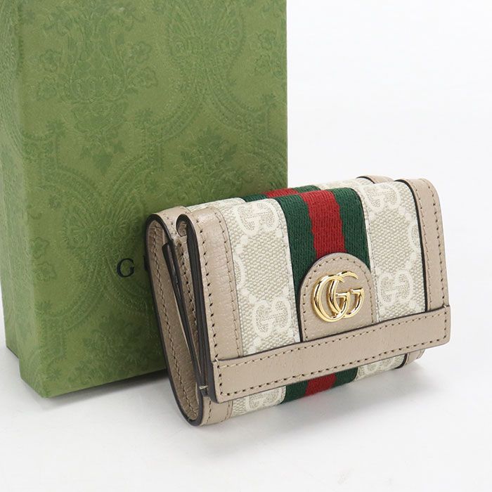 Gucci Ophidia Trifold Wallet GG Supreme