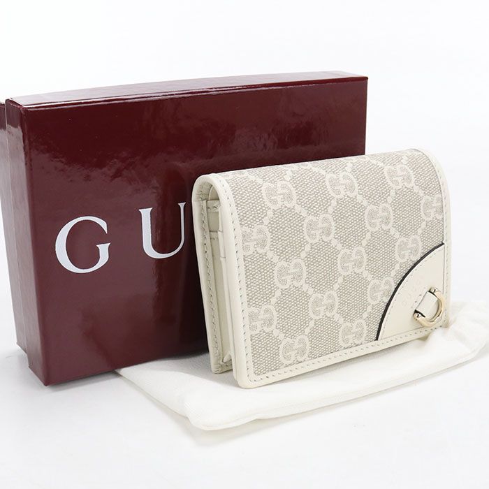 Gucci Wallet GG Emblem Bi Fold Wallet Fabric
