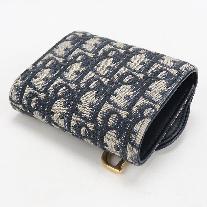 Dior Wallet Saddle Tri Fold Wallet Dior Oblique — view 2