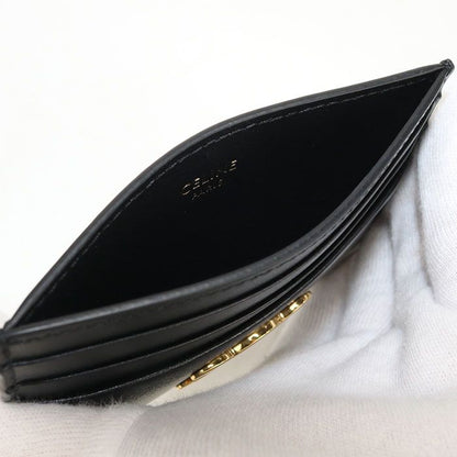Celine Triomphe Card Case Holder Shiny Calfskin — view 3