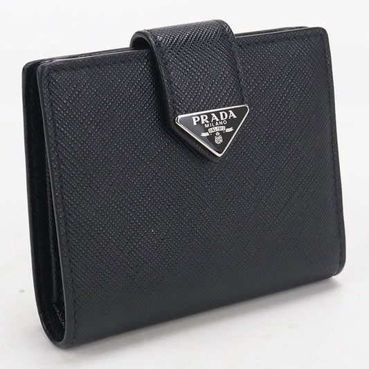 Prada Saffiano Wallet Bi Foldwallet Leather