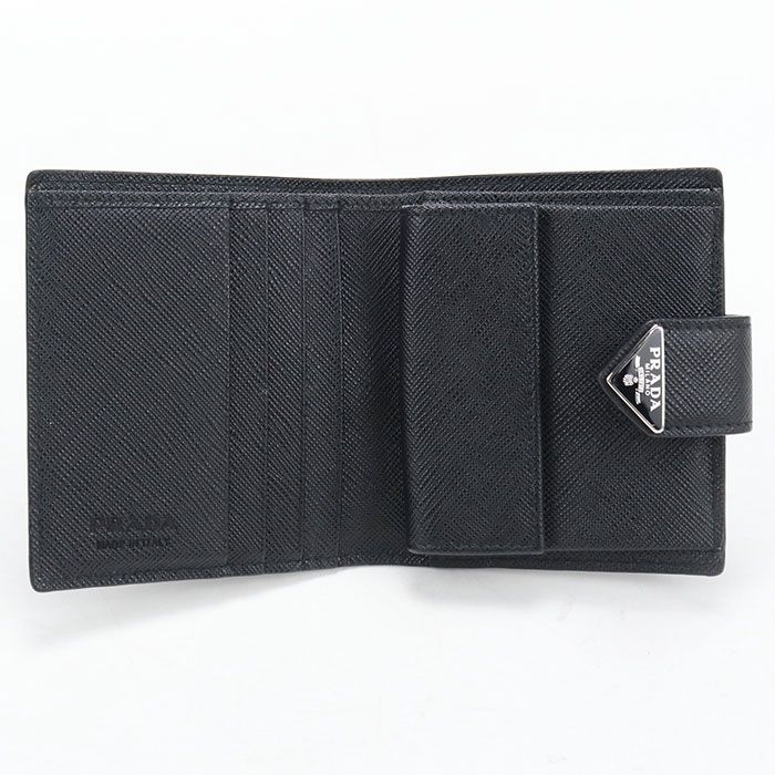 Prada Saffiano Wallet Bi Foldwallet Leather — view 3