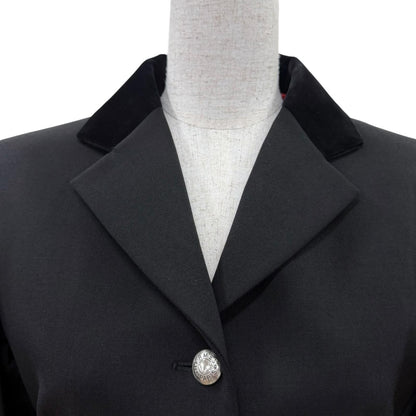 Hermes Wool Series Button Riding Jacket Tailored Black 40 — view 2