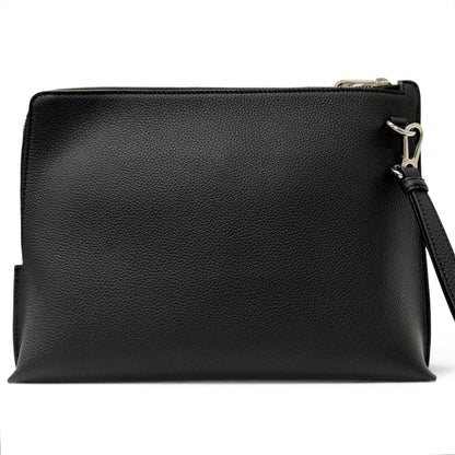 Loewe Leather Anagram Embossed Logo L Zip Pouch Clutch Black — view 2