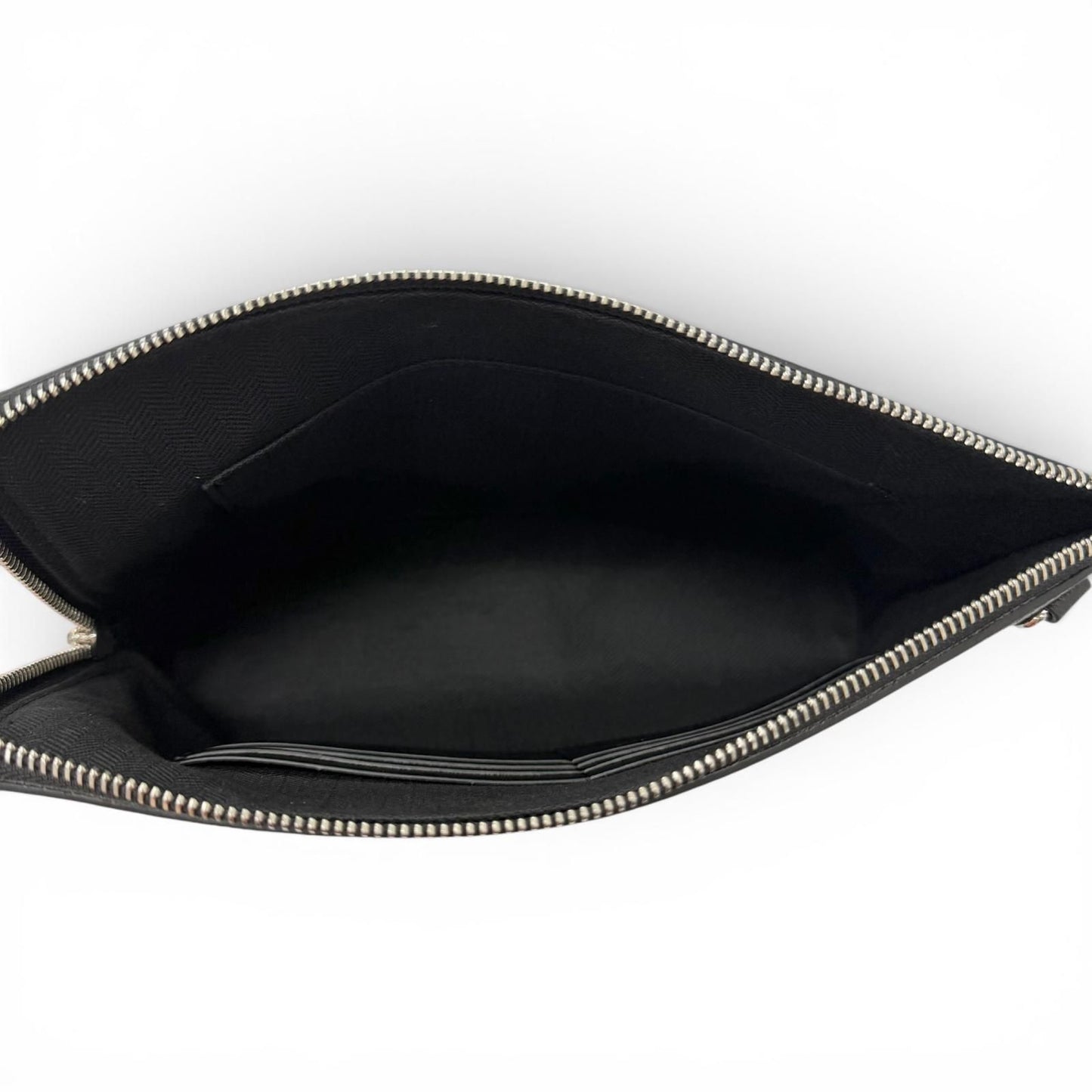 Loewe Leather Anagram Embossed Logo L Zip Pouch Clutch Black — view 5