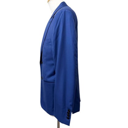 Hermes Wool Peak Lapel Single Three Piece Suit Blue — view 4