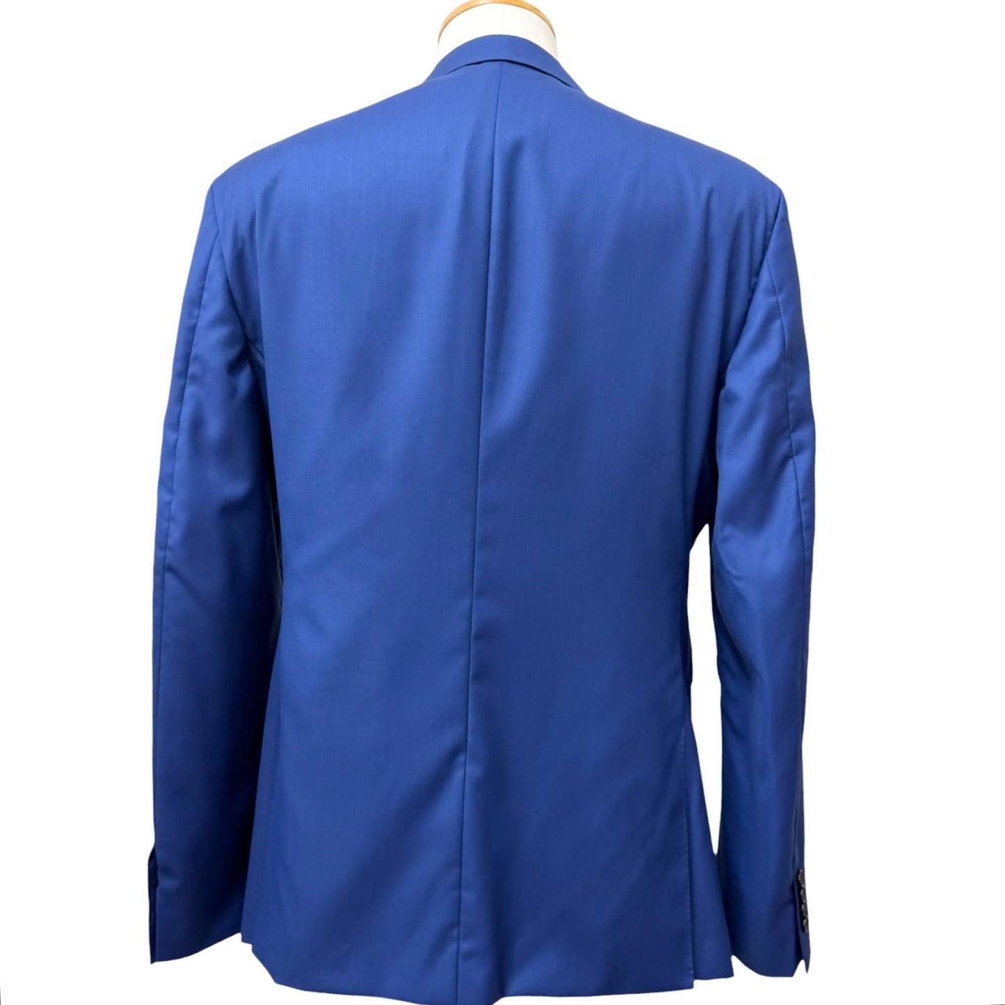 Hermes Wool Peak Lapel Single Three Piece Suit Blue — view 5
