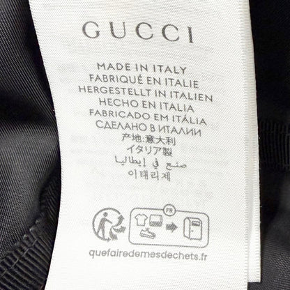 Gucci Web Stripe Embossed Logo Bucket Hat Black M 58 — view 9