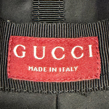 Gucci Web Stripe Embossed Logo Bucket Hat Black M 58 — view 7