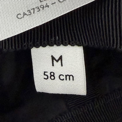 Gucci Web Stripe Embossed Logo Bucket Hat Black M 58 — view 8