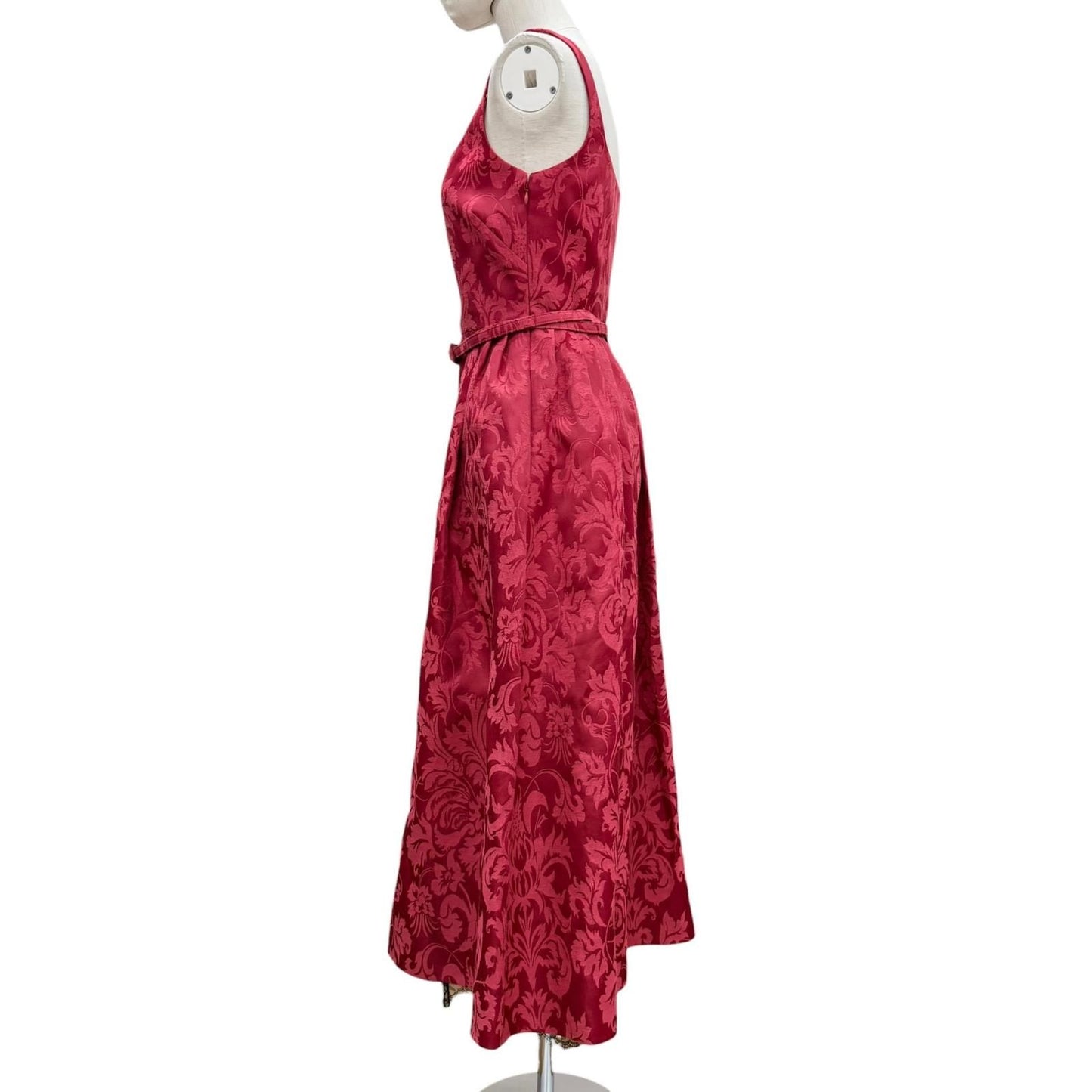 Dior Silk Blend Princess Rajwa Jacquard Belt Dress 38 — view 3