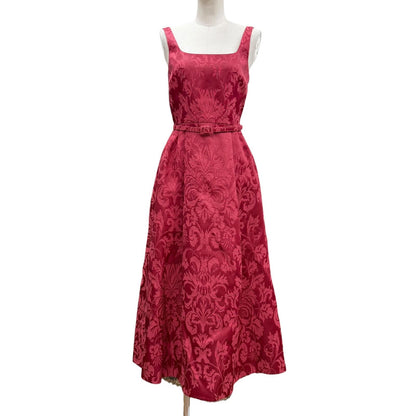 Dior Silk Blend Princess Rajwa Jacquard Belt Dress 38
