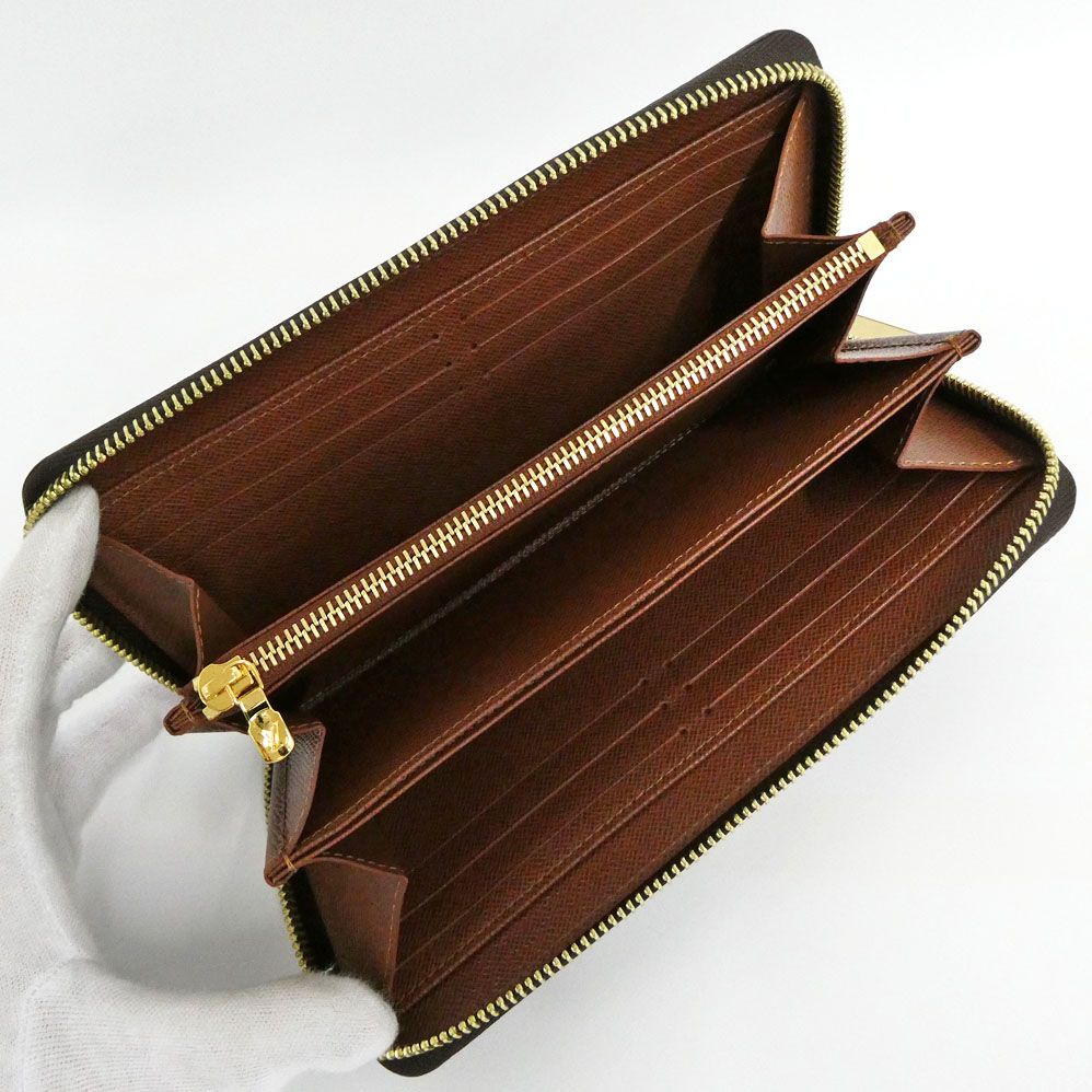 Louis Vuitton Zippy Wallet Monogram Zip Around Brown — view 5