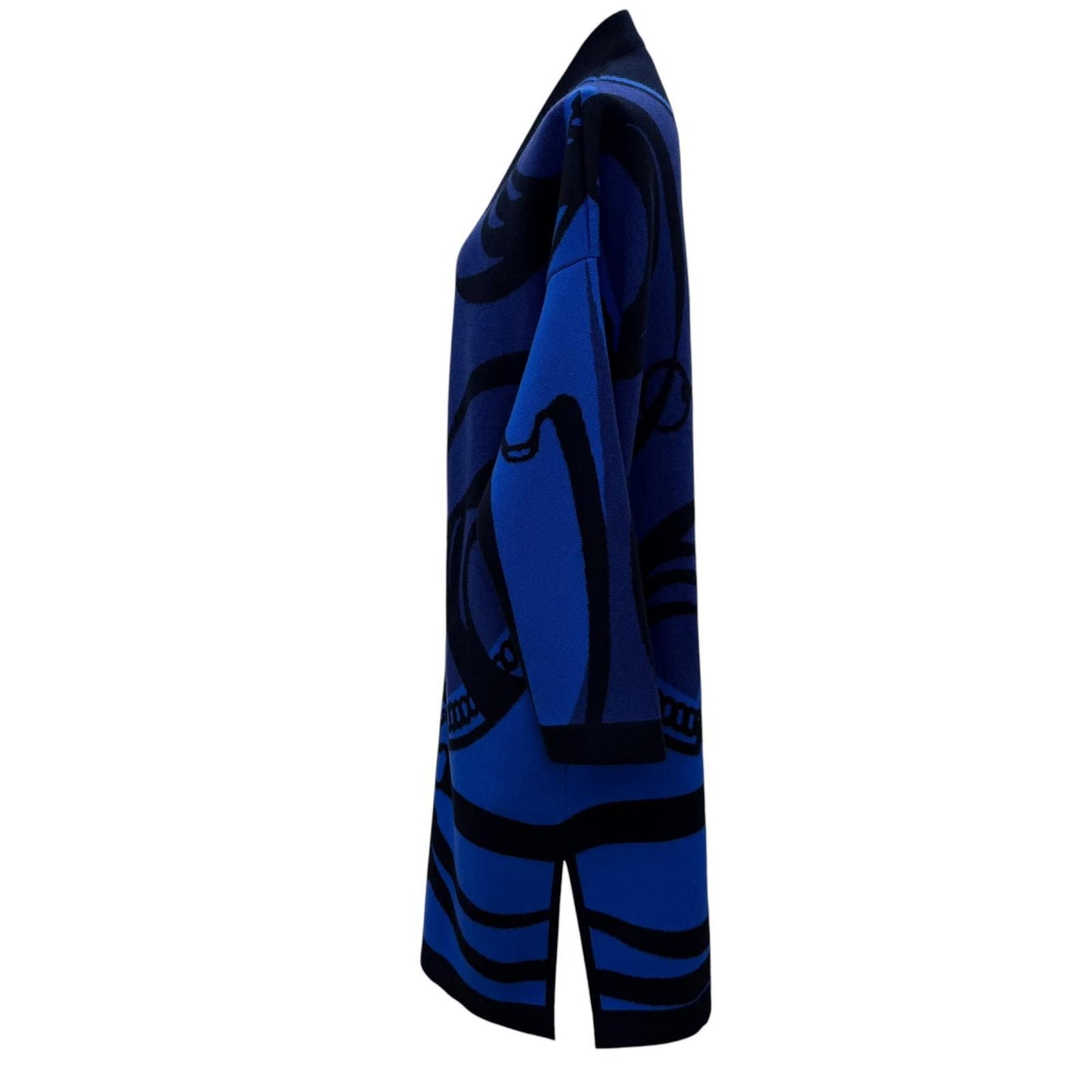Hermes la Promenade du Matin Morning Walk Cashmere Logo Button Long Sleeve — view 3
