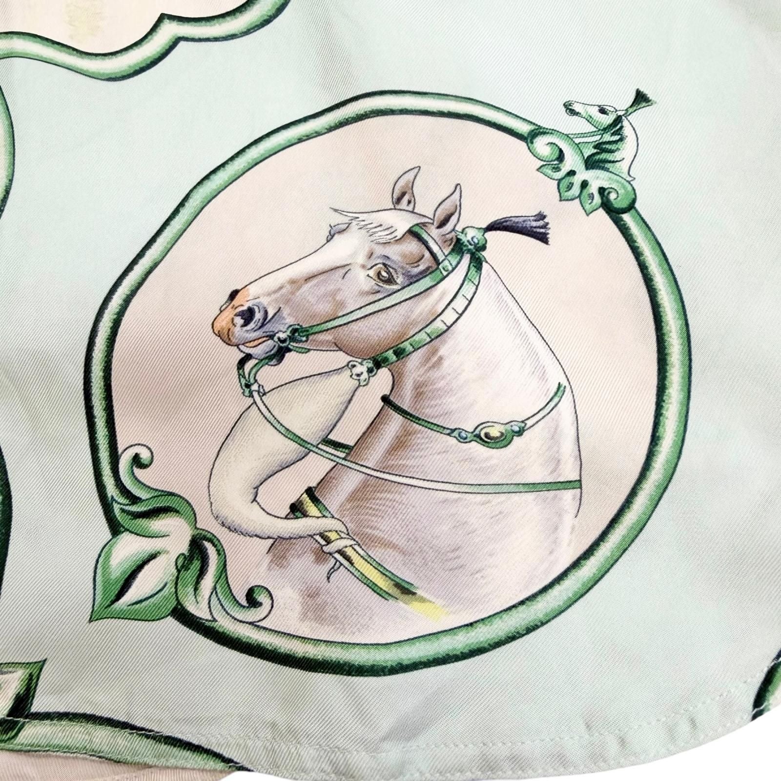 Hermes les Chevaux Des Mogols Mughal Dynasty Horse Silk 100% Martin Margiela — view 6
