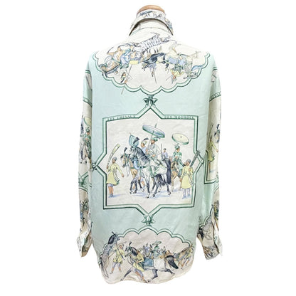 Hermes les Chevaux Des Mogols Mughal Dynasty Horse Silk 100% Martin Margiela — view 4