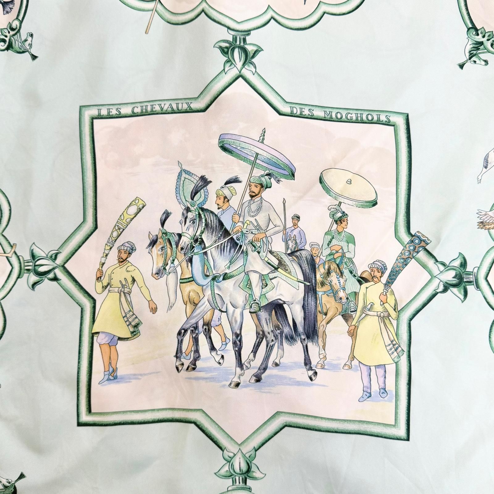Hermes les Chevaux Des Mogols Mughal Dynasty Horse Silk 100% Martin Margiela — view 5