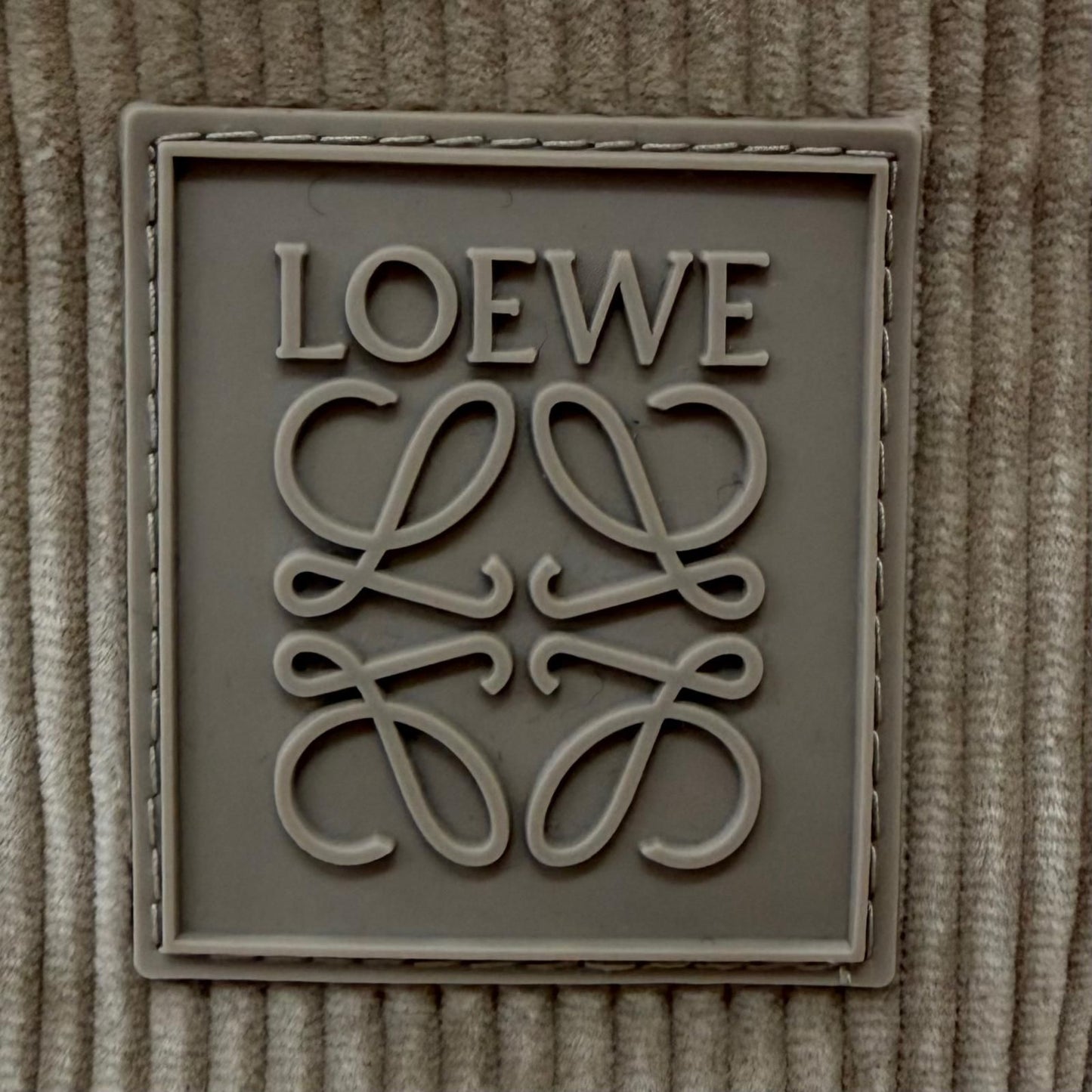 Loewe Corduroy Anagram Patch Bucket Hat Gray Ju 57 — view 6