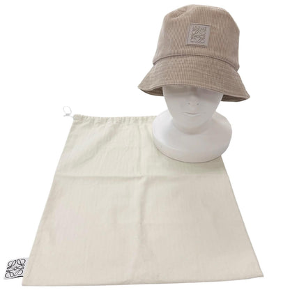 Loewe Corduroy Anagram Patch Bucket Hat Gray Ju 57 — view 2