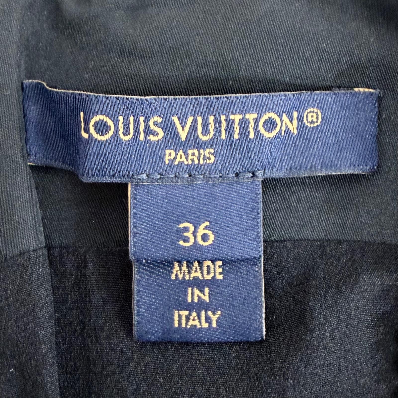 Louis Vuitton LV Zip Silk Blend Sleeveless Dress Black 36 — view 8