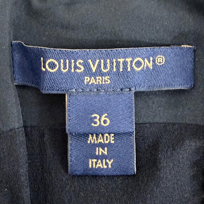 Louis Vuitton LV Zip Silk Blend Sleeveless Dress Black 36 — view 8