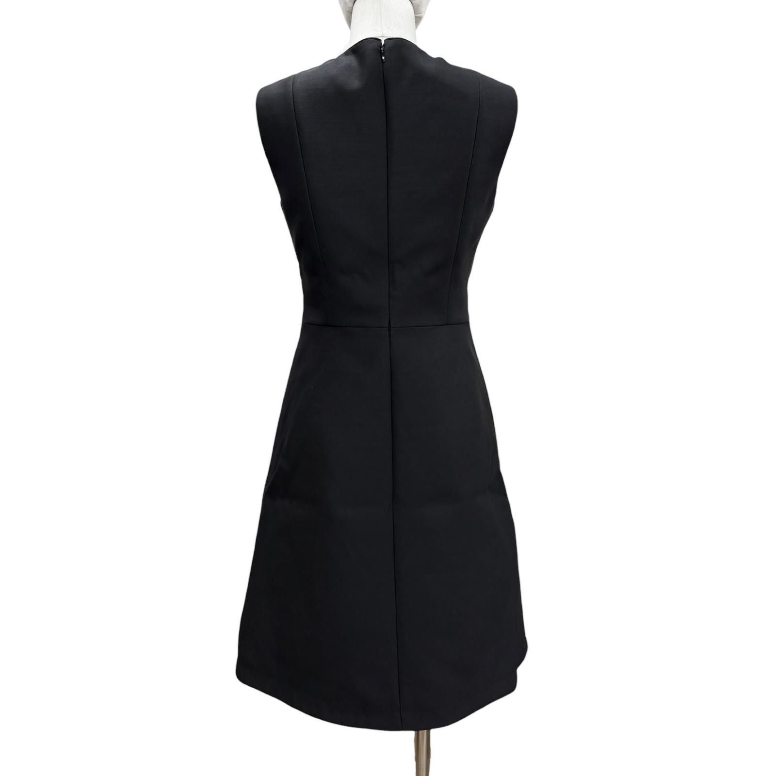 Louis Vuitton LV Zip Silk Blend Sleeveless Dress Black 36 — view 4