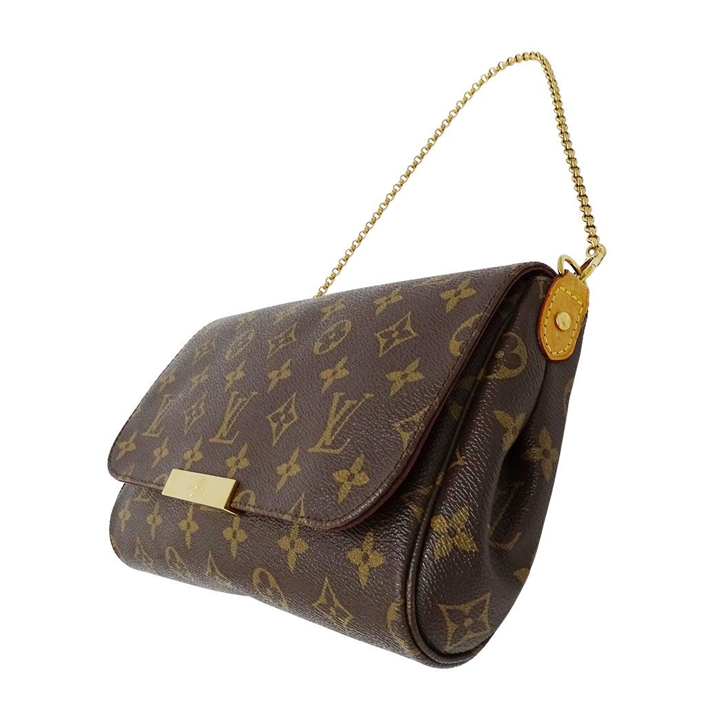Louis Vuitton 2-Way Shoulder Bag Monogram Canvas Favorite MM Brown Handle Adult — view 4