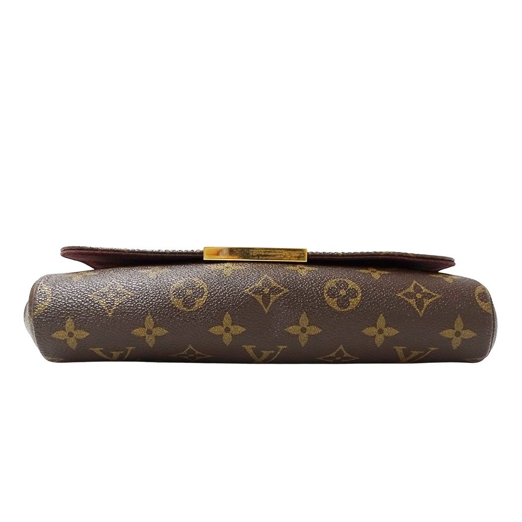 Louis Vuitton 2-Way Shoulder Bag Monogram Canvas Favorite MM Brown Handle Adult — view 3