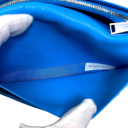Bottega Veneta Bifold Wallet Leather Black Blue Practical Daily — view 7