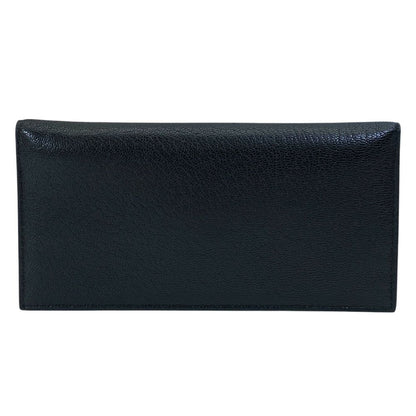 Bottega Veneta Bifold Wallet Leather Black Blue Practical Daily — view 2