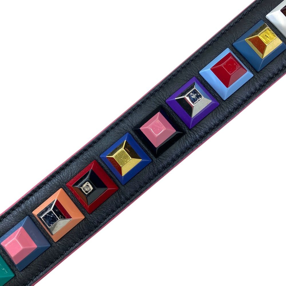 Fendi Strap You Shoulder Studs Leather Black Multicolor Everyday — view 4
