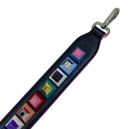 Fendi Strap You Shoulder Studs Leather Black Multicolor Everyday — view 8
