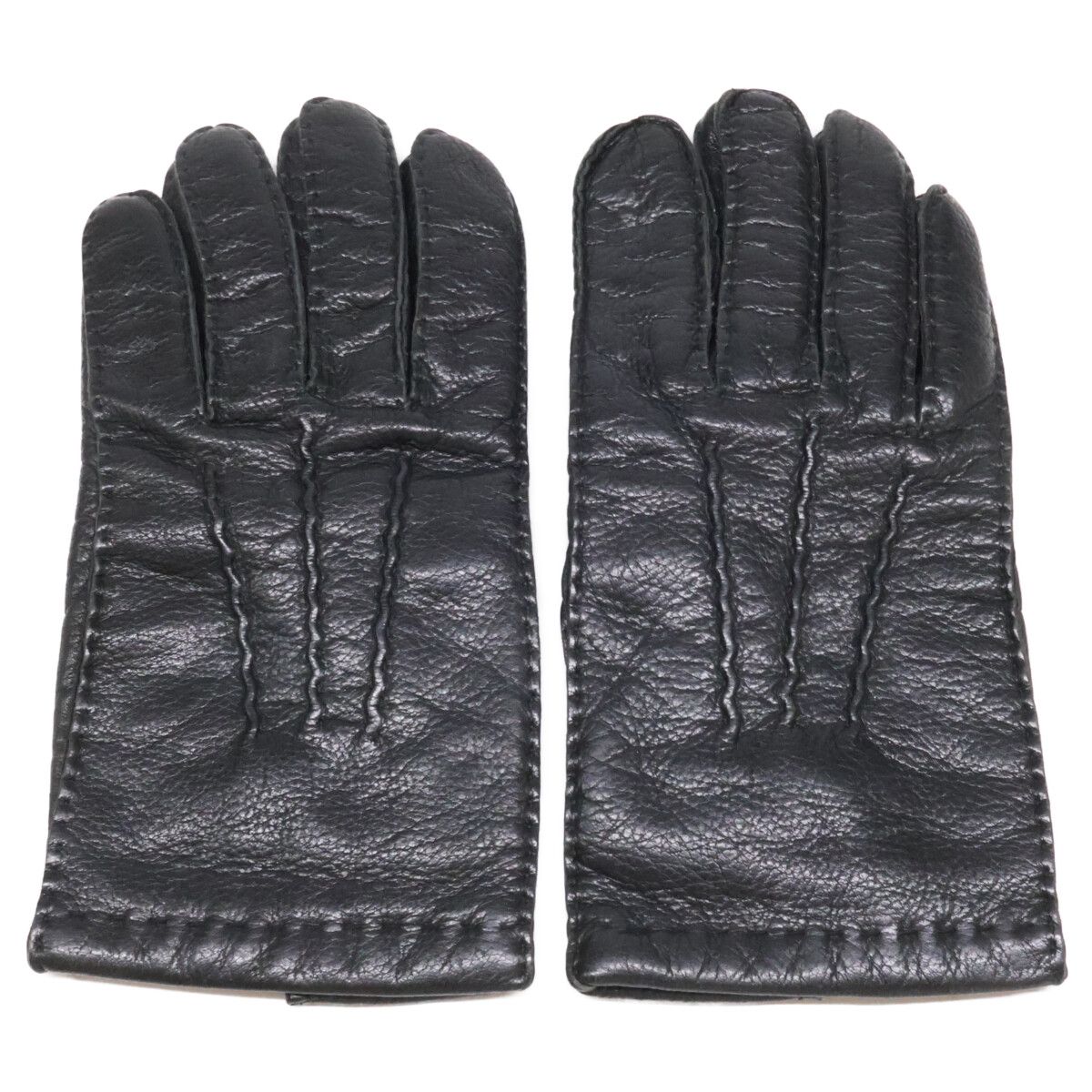 Celine Homme Leather Gloves Black