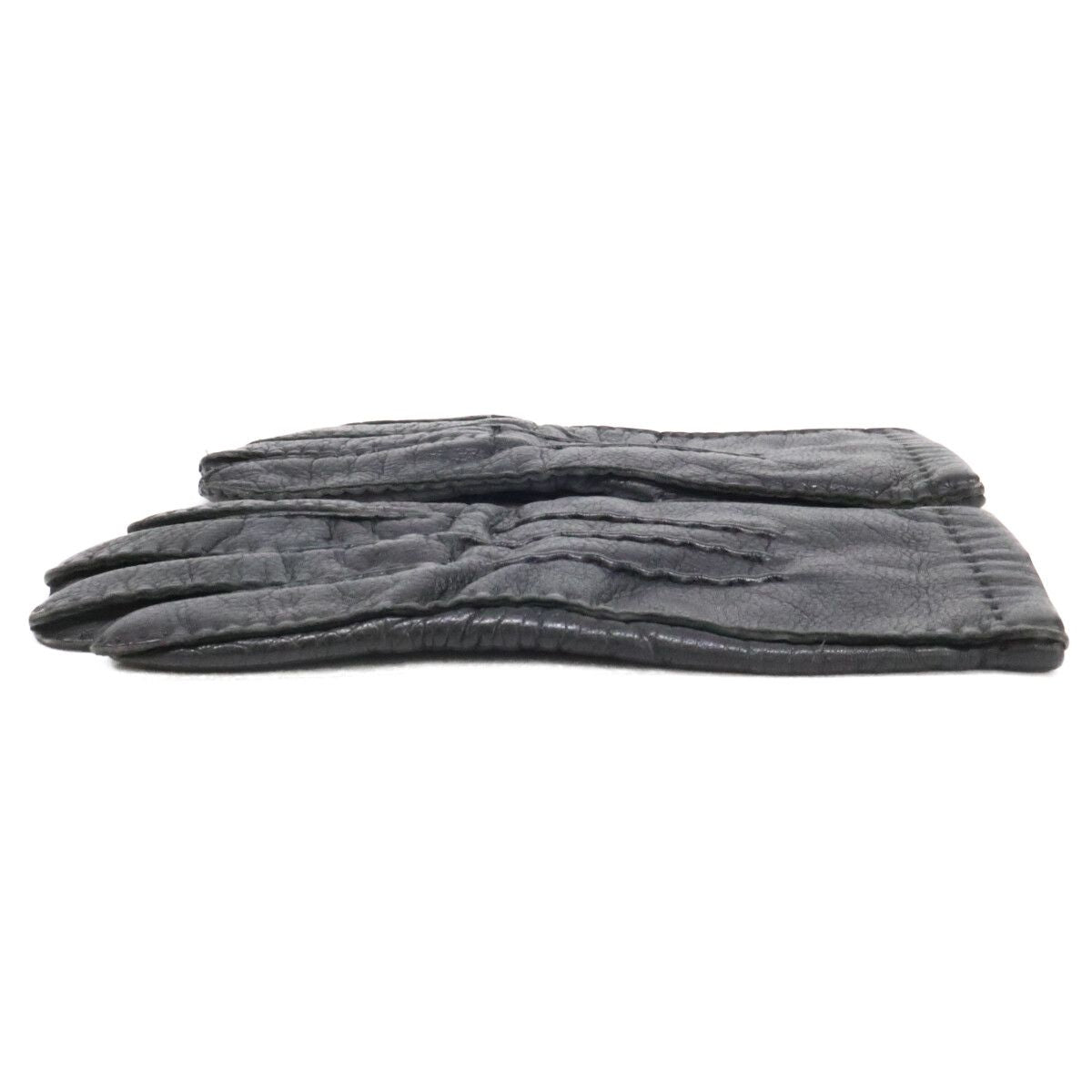 Celine Homme Leather Gloves Black — view 4