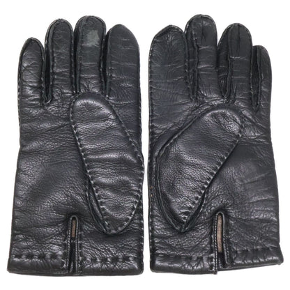 Celine Homme Leather Gloves Black — view 6