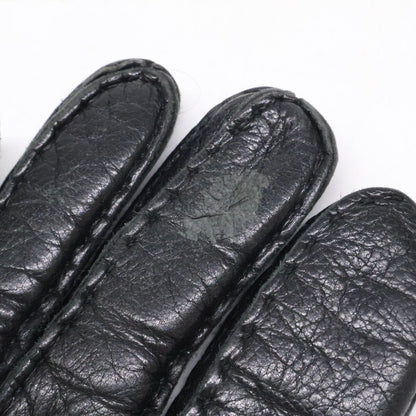 Celine Homme Leather Gloves Black — view 8