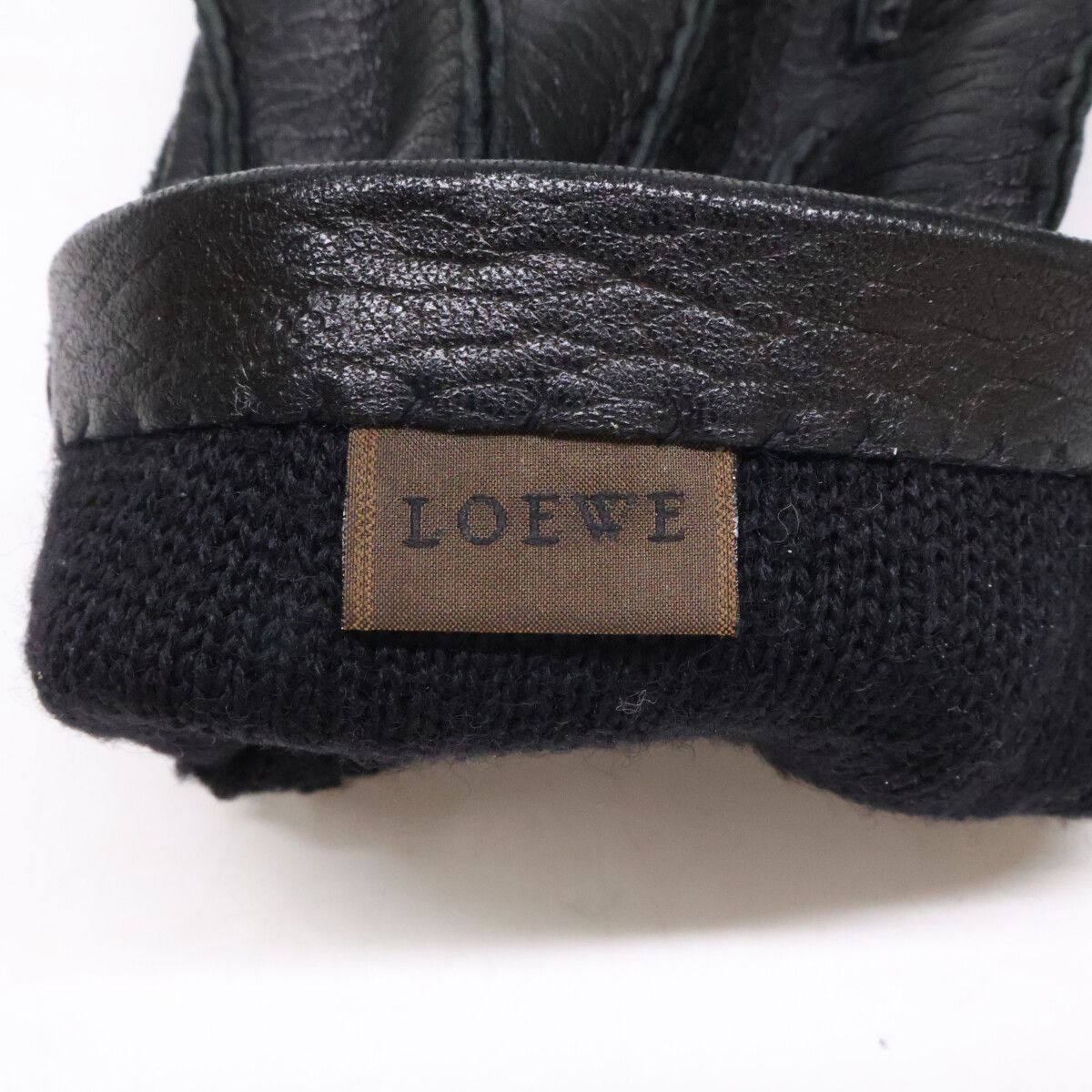 Loewe Leather Gloves Black — view 7