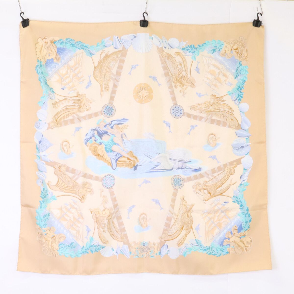 Hermes Mtgpsoa Sailing Ship Silk Carre 90 Scarf — view 2